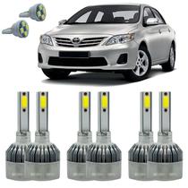 Lâmpadas Super Led Corolla 2008 a 2014 Kit Farol E Milha C6 Lâmpadas Super Led Corolla 2008 a 2014 Kit Farol E Milha C6