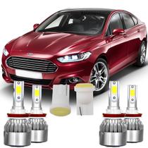 Lampadas Super Led Farol Alto Milha Ford Fusion 6000k + Pingo T10 Lampadas Super Led Farol Alto Milha Ford Fusion 6000k + Pingo T10