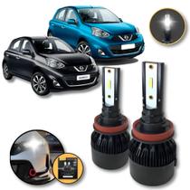 Lâmpadas Super Led Farol De Milha Nissan March 2014 a 2024