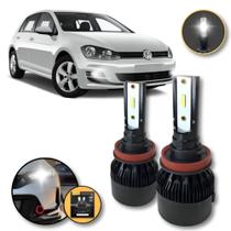 Lâmpadas Super Led Farol De Milha VW Golf 2014 a 2022