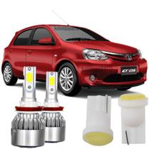 Lâmpadas Super Led Luz Baixa Alta Etios 2012-2016 6000k
