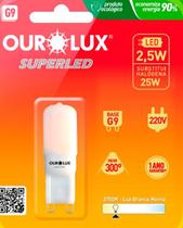 Lâmpadas Superled G9 2,5W 220V 2700K FOSCA 300