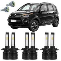 Lâmpadas Ultra Led Alto Baixo Milha Citroen AirCross + T10