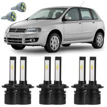 Lâmpadas Ultra Led Alto Baixo Milha Fiat Stilo Todos + T10