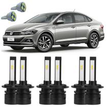 Lâmpadas Ultra Led Alto Baixo Milha VW Virtus A Partir 2017 Lâmpadas Ultra Led Alto Baixo Milha VW Virtus A Partir 2017
