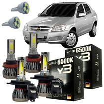 Lâmpadas Ultra Led GM Prisma 2006 A 2012 Alto Baixo Milha