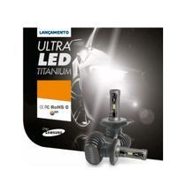Lâmpadas Ultra Led Titanium Encaixe H1, H3 e H7 6000k 10000 Lúmens 9/32v Bivolt Potência 50W - Shocklight