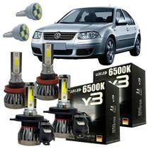 Lâmpadas Ultra Led VW Bora 2000 A 2007 Alto Baixo Milha Lâmpadas Ultra Led VW Bora 2000 A 2007 Alto Baixo Milha