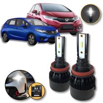 Lâmpadas Ultra Super Led Farol De Milha Honda Fit 2003/2024