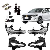 Lampadas ultraled elíptico / mini projetor + drl daylight para gm onix lt 2020 acima