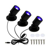 Lâmpadas UV Ultravioletas 1W, Holofotes Fluorescentes De Luz Negra Para Exibição De Modelos,