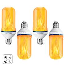 Lâmpadas Vicstone Dusk to Dawn LED Flame, E26, 4 modos