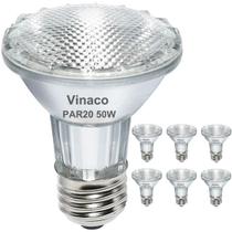 Lâmpadas Vinaco Par20 50W Halógenas 120V, pacote com 6 unidades, branco quente