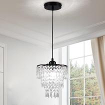 Lámpara Colgante de Cristal Negro FRIXCHUR 20 cm