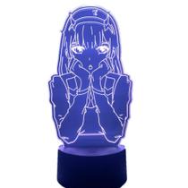 Lámpara Damdos Zero Two Luz Nocturna LED 7 Colores Táctil 22 cm