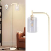 Lámpara de Pie DINGLILIGHTING DLLT Dorada con Pantalla de Vidrio 8W 120V