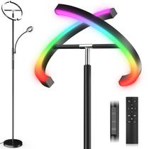 Lámpara de Pie SIBRILLE RGBCW 36W Regulable con Control Remoto Negra Lámpara de Pie SIBRILLE RGBCW 36W Regulable con Control Remoto Negra