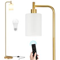 Lámpara de Pie Ziisee 164 cm Pantalla de Vidrio Dorada LED con Control Remoto Lámpara de Pie Ziisee 164 cm Pantalla de Vidrio Dorada LED con Control Remoto