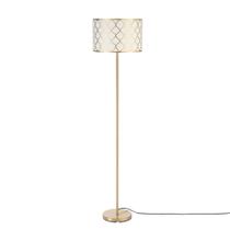 Lámpara de Piso Globe 65787 Kinsley 165 cm Latón Mate con Pantalla de Algodón Lámpara de Piso Globe 65787 Kinsley 165 cm Latón Mate con Pantalla de Algodón