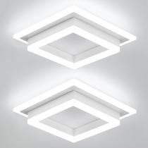 Lámpara de Techo LED EIDISUNY 32W 27x27x9 cm Blanco Frío 110V Lámpara de Techo LED EIDISUNY 32W 27x27x9 cm Blanco Frío 110V