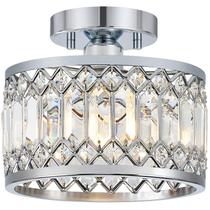 Lámpara de Techo Pevfah Moderna con Cristal Cromo 23 cm de 1 Luz