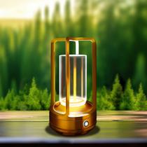 Lámpara Eléctrica LAYSHINEEN Portátil de Mesa de Metal 18 cm 4000 mAh