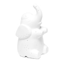 Lámpara Elefante de Porcelana Blanca Simple Designs LT3337-WHT