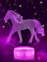 Lámpara FULLOSUN Caballo Luz Nocturna 3D con 16 Colores y Control Remoto Lámpara FULLOSUN Caballo Luz Nocturna 3D con 16 Colores y Control Remoto