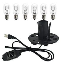 Lámpara Haraqi con Cable de 1.8 m con Regulador, Base 110V y 6 Bombillas de 25W