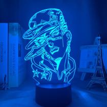 Lámpara KLAJHHSSSSSSSSS JoJo 3D LED con luz nocturna cambiable de color Lámpara KLAJHHSSSSSSSSS JoJo 3D LED con luz nocturna cambiable de color