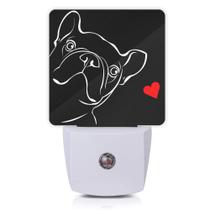 Lámpara LED para noche Bulldog Francés Smoaffly con sensor automático