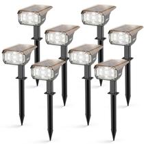 Lámparas Solares de Exterior LEREKAM 40 LEDs Impermeables Paquete de 8