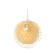 Lamparina Cristal Murano Pérola e Ouro Cristais São Marcos Lamparina Cristal Murano Pérola e Ouro Cristais São Marcos
