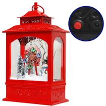 Lamparina De Natal Com Led Usb Neve Musical Com 6 Leds