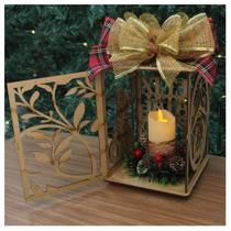 Lamparina Decorativa Enfeite Natalino Em MDF