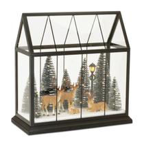 Lamparina natalina base preta figuras led 33x15 rio master Lamparina natalina base preta figuras led 33x15 rio master