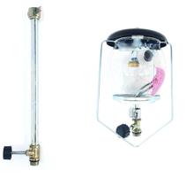 Lampião Com Coluna Haste Extensor Botijao P2 25cm Rosca Fina Lampião Com Coluna Haste Extensor Botijao P2 25cm Rosca Fina