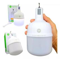 Lampião Emergência LED 38W Recarregável USB Bivolt Lâmpada Camping Pesca Barraca Indicador Energia