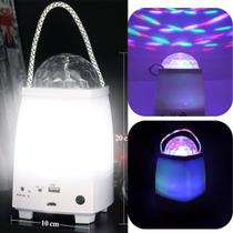Lampião Lâmpada musical bluetooth com leds colorido globo de festa Recarregavel