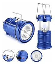 Lampião Lanterna Led Camping Usb Recarregável Energia Solar MB-5800 Lampião Lanterna Led Camping Usb Recarregável Energia Solar MB-5800