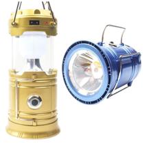 Lampião Lanterna Led Recarregável via Energia Solar