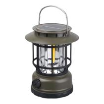 Lampião lanterna LED solar acampamento pesca recarregável L22