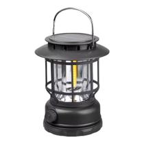 Lampião lanterna LED solar acampamento pesca recarregável L22