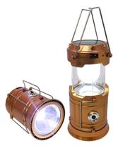 Lampião Led Solar Lanterna Luminária Camping Acampamento Pesca Alira Home Lampião Led Solar Lanterna Luminária Camping Acampamento Pesca Alira Home