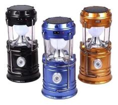 Lampião Solar Led Luminaria Lanterna De Emergencia Recarregavel .