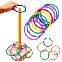 Lança Argolas Jogo Coordenação Motora Brinquedo Educativo Arremesso Festa Junina