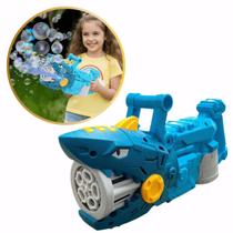 Lança Bolha Bolinha de Sabão Tubarão Automatica a Pilha Brinquedo Crianças Lança Bolha Bolinha de Sabão Tubarão Automatica a Pilha Brinquedo Crianças