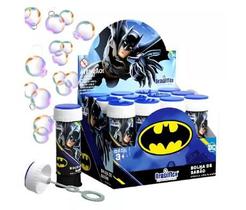 Lança bolha de Sabão Brinquedo Infantil Caixa Com 12 Unidades 60ml Batman
