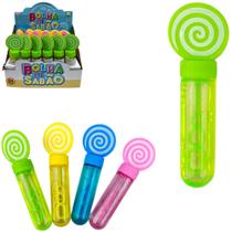 Lanca bolha de sabao no tubo 14cm