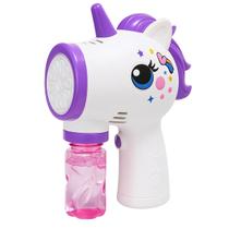 Lança Bolhas de Sabão Automático Elétrico Infantil Unicórnio com Luzes e Sons + 2 Refis Lança Bolhas de Sabão Automático Elétrico Infantil Unicórnio com Luzes e Sons + 2 Refis